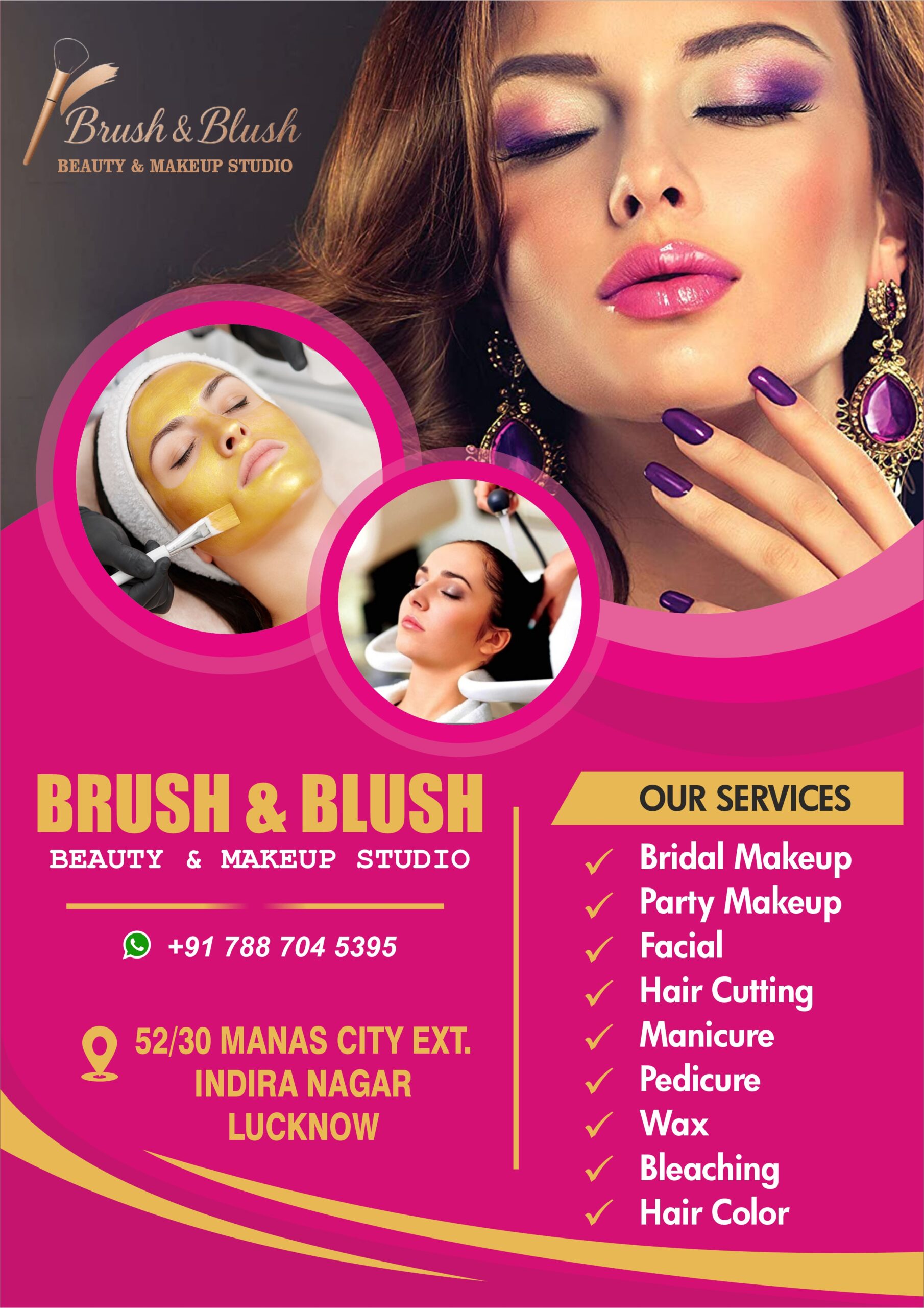 Free Indian Beauty Parlour CDR Design Download For Free